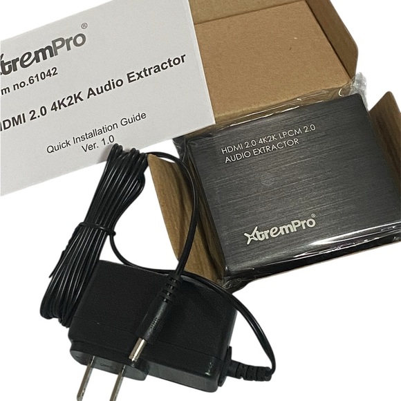 Black HDMI 2.0 4K2K Audio Extractor - Picture 4 of 9